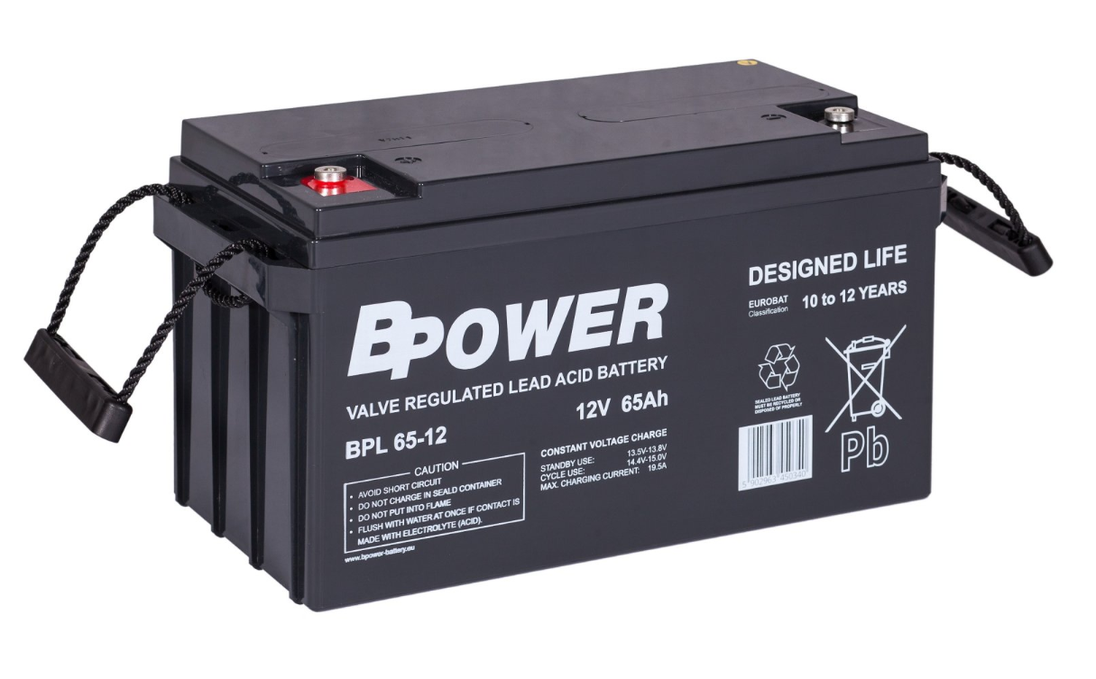 BPower Akumulator 12V BPL 65Ah żywotność: 10-12 lat