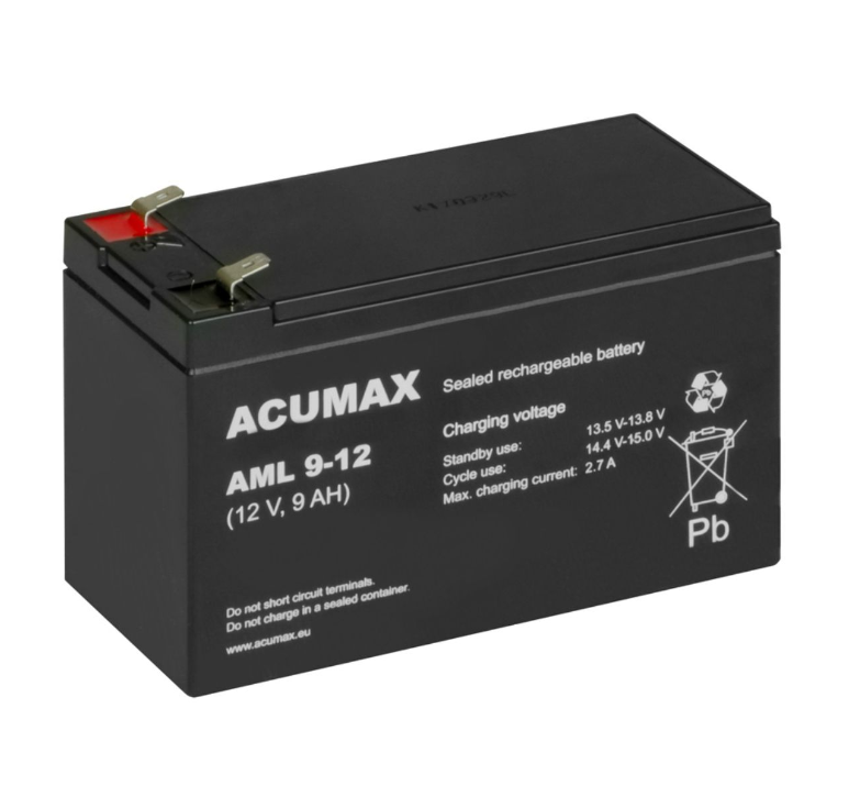 ACUMAX Akumulator 12V AML 9Ah żywotność: 10-12 lat