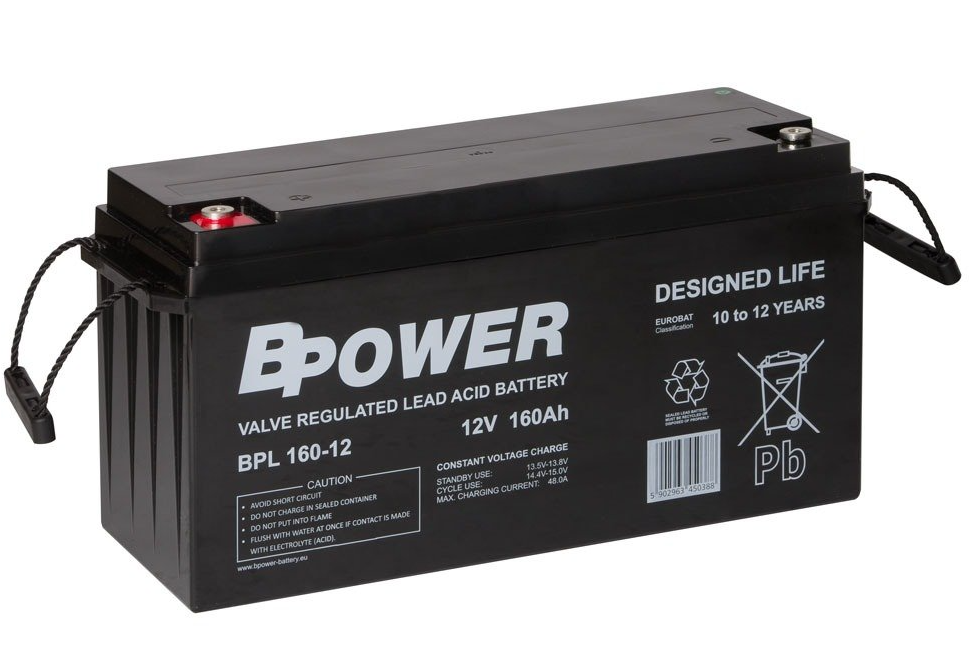 BPower Akumulator 12V BPL 160Ah żywotność: 10-12 lat