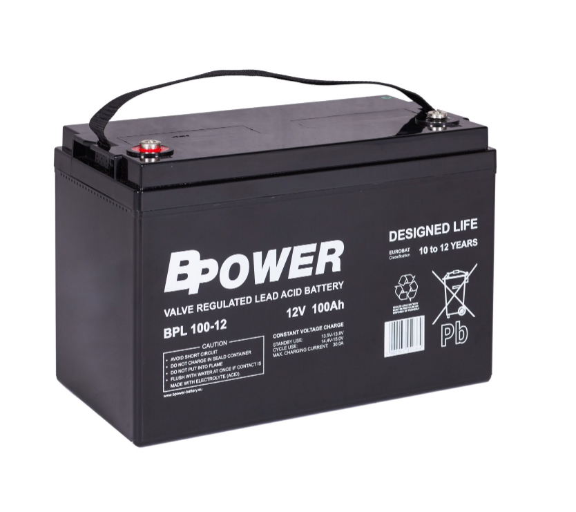 BPower Akumulator 12V BPL 100Ah żywotność: 10-12 lat