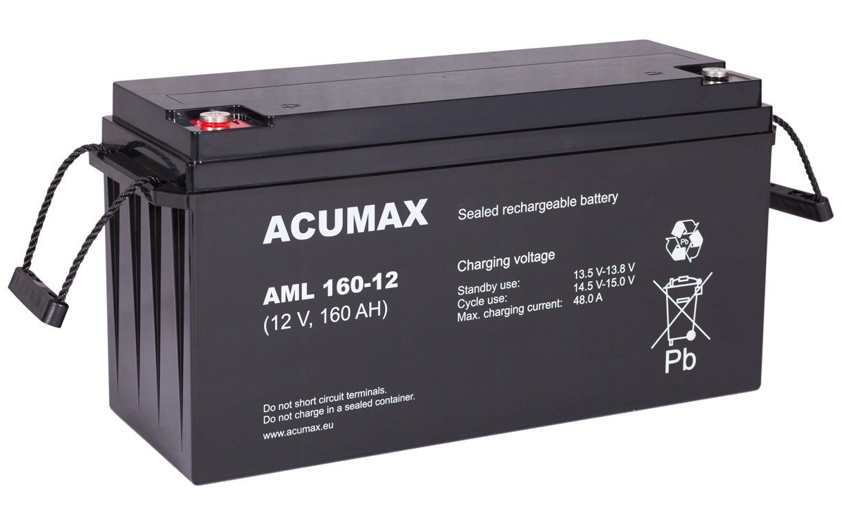 ACUMAX Akumulator 12V AML 160Ah żywotność: 10-12 lat
