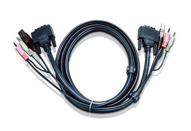 Aten Kabel KVM USB / DVI-I Singlel Link 1,8m