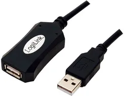 LogiLink Kabel repeater- przedłużacz aktywny  USB 2.0 -LogiLink , długość 5m