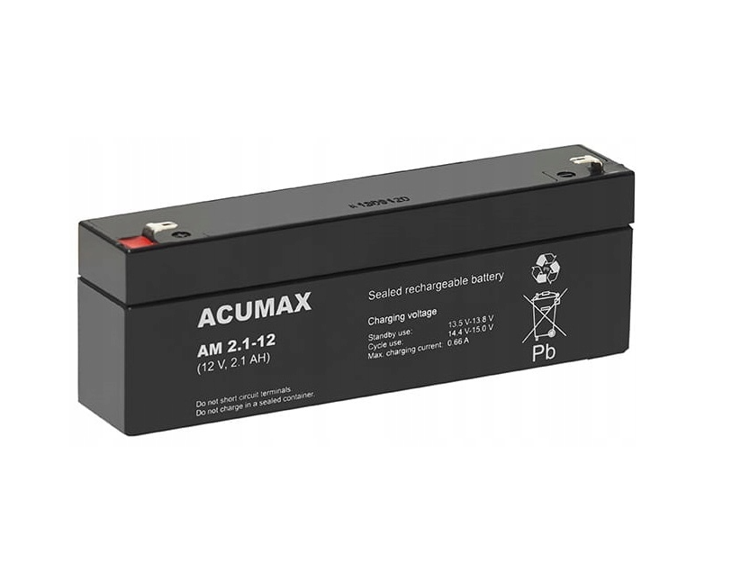 ACUMAX Akumulator 12V AM 2,1Ah żywotność: 6-9 lat