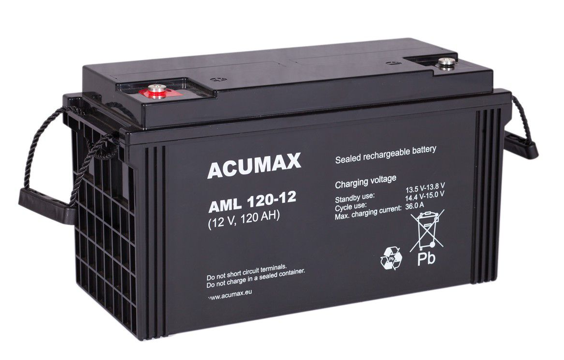 ACUMAX Akumulator 12V AML 120Ah żywotność: 10-12 lat