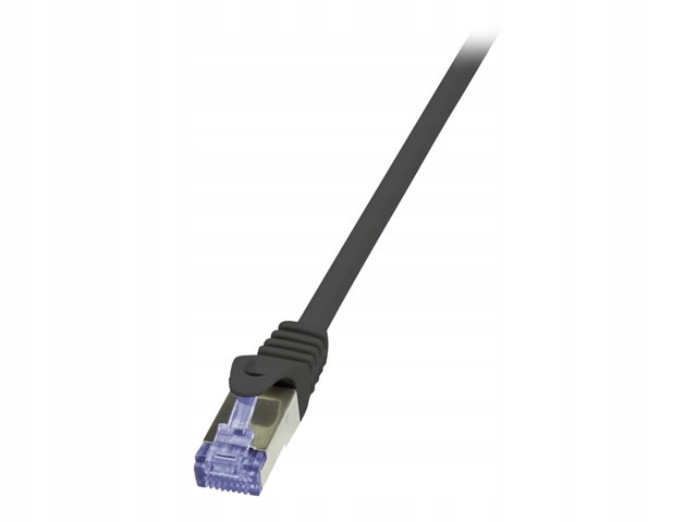 LogiLink Patchcord S/FTP czarny kat.6A LSZH  5,0m.