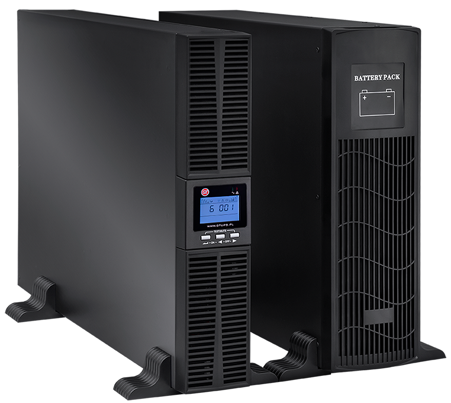 GT UPS S 31/11 Rack 19” 2U/Tower; 10kVA/10kW; On-Line; SC12A + szafka bateryjna 209 (łącznie 5U)