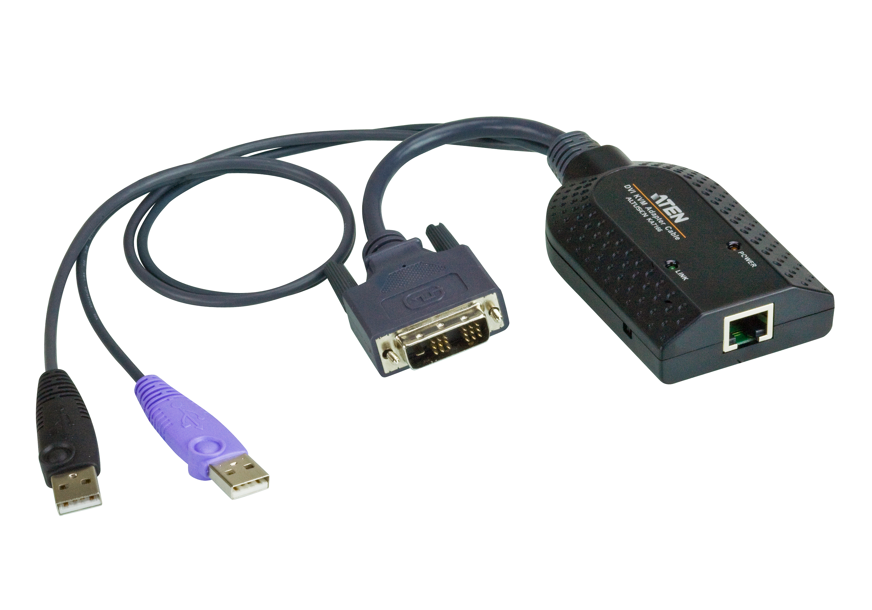 Aten Moduł KVM USB DVI Virtual Media Smart Card Support