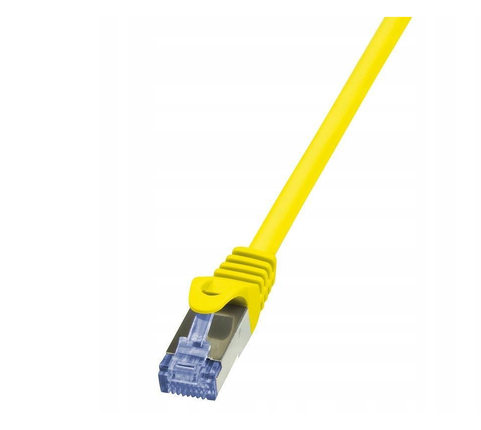 LogiLink Patchcord S/FTP żółty kat.6A LSZH  1,0m.