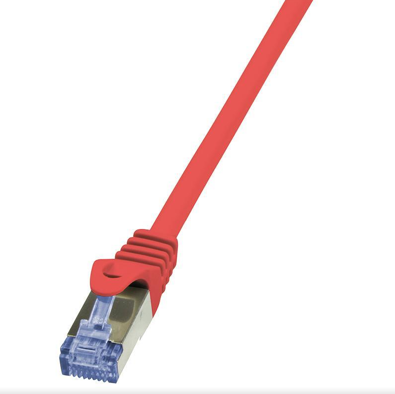 LogiLink Patchcord S/FTP czerwony kat.6A LSZH  5,0m.