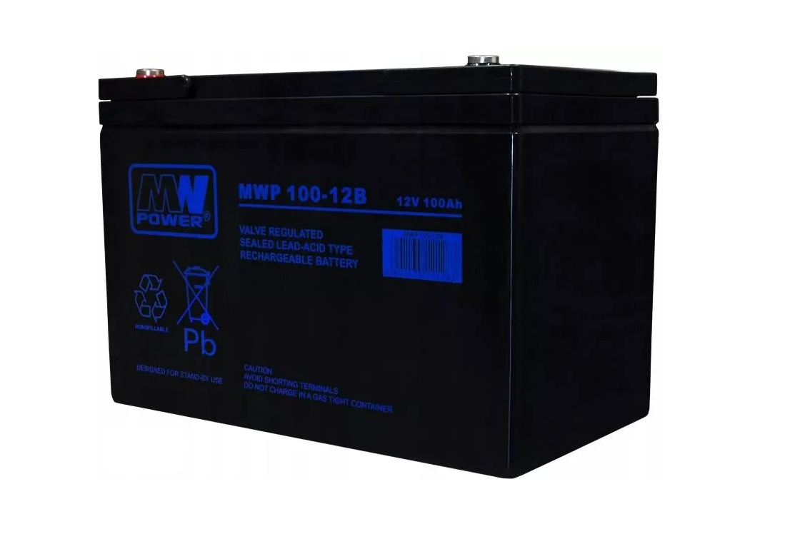 MW Power Akumulator 12V MWP 100Ah żywotność: ponad 12 lat śruba M6