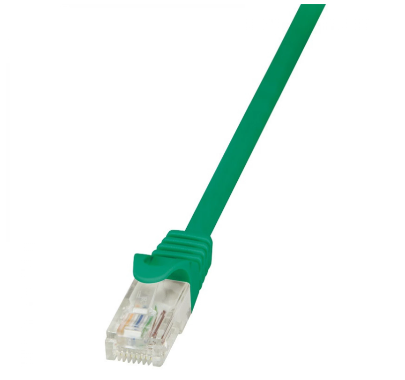 LogiLink Patchcord U/UTP zielony kat.5e PVC 10,0m.