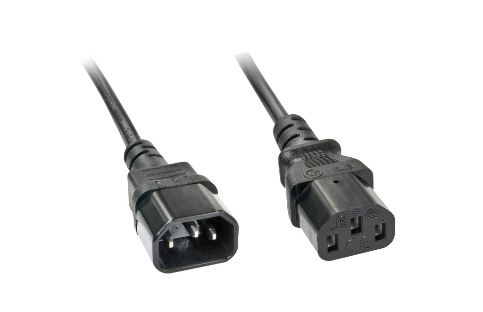 GT Networks Kabel zasilający przedłużacz 1.0m C13-C14 10A