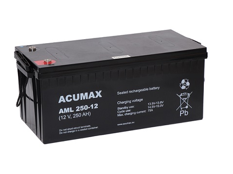 ACUMAX Akumulator 12V AML 250Ah żywotność: 10-12 lat