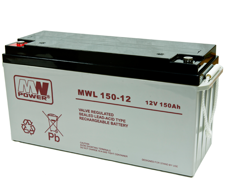 MW Power Akumulator 12V MWL 150Ah żywotność: 10-12 lat śruba M8