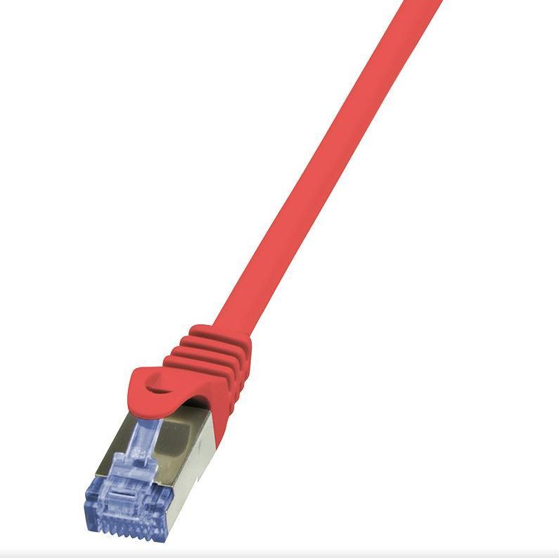 LogiLink Patchcord S/FTP czerwony kat.6A LSZH  3,0m.