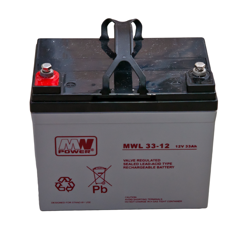 MW Power Akumulator 12V MWL 33Ah żywotność: 10-12 lat śruba M6