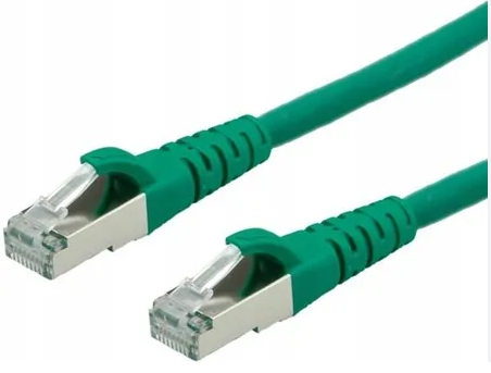 Patchcord 2xRJ45 S/FTP kat.6A 2,0m zielony