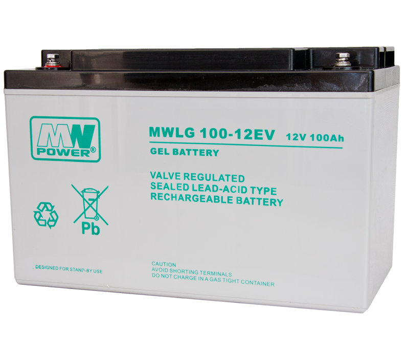 MW Power Akumulator 12V MWLG 100Ah żywotność: 12-15 lat