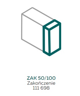 AKS Zielonka Zakończenie ZAK 50/100 białe