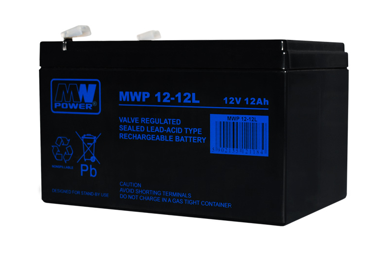 MW Power Akumulator 12V MWP 12Ah żywotność: ponad 12 lat terminal T2