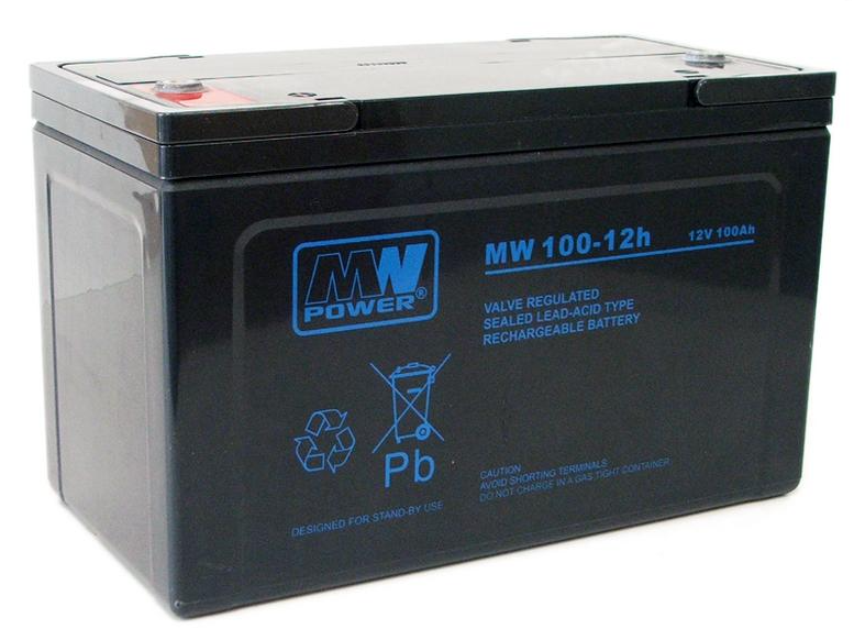 MW Power Akumulator 12V MWP 100Ah żywotność: ponad 12 lat śruba M6