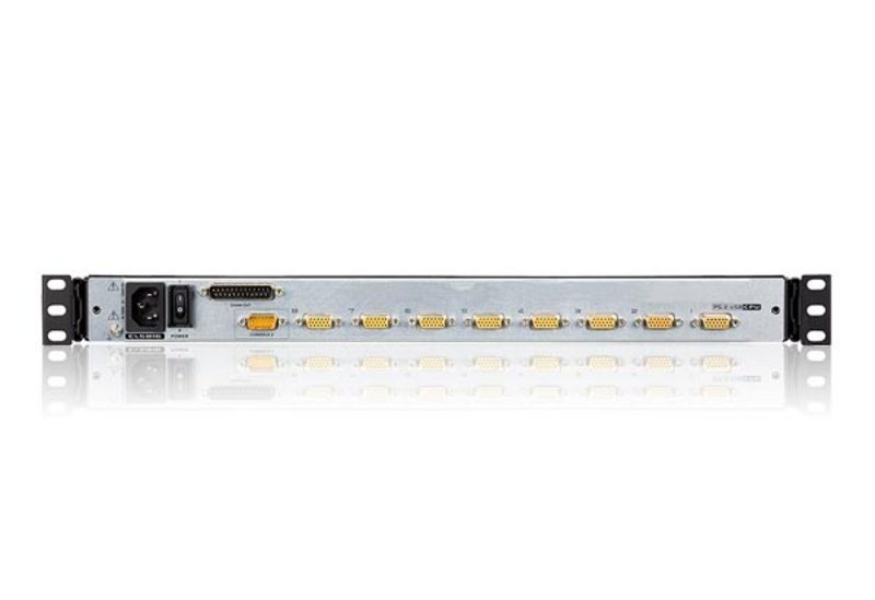 Aten Przełącznik KVM LCD 19"  8 port PS/2 USB VGA Dual Rail stackowalny