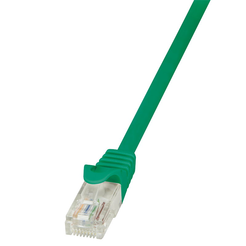 LogiLink Patchcord U/UTP zielony kat.5e PVC  0,5m.