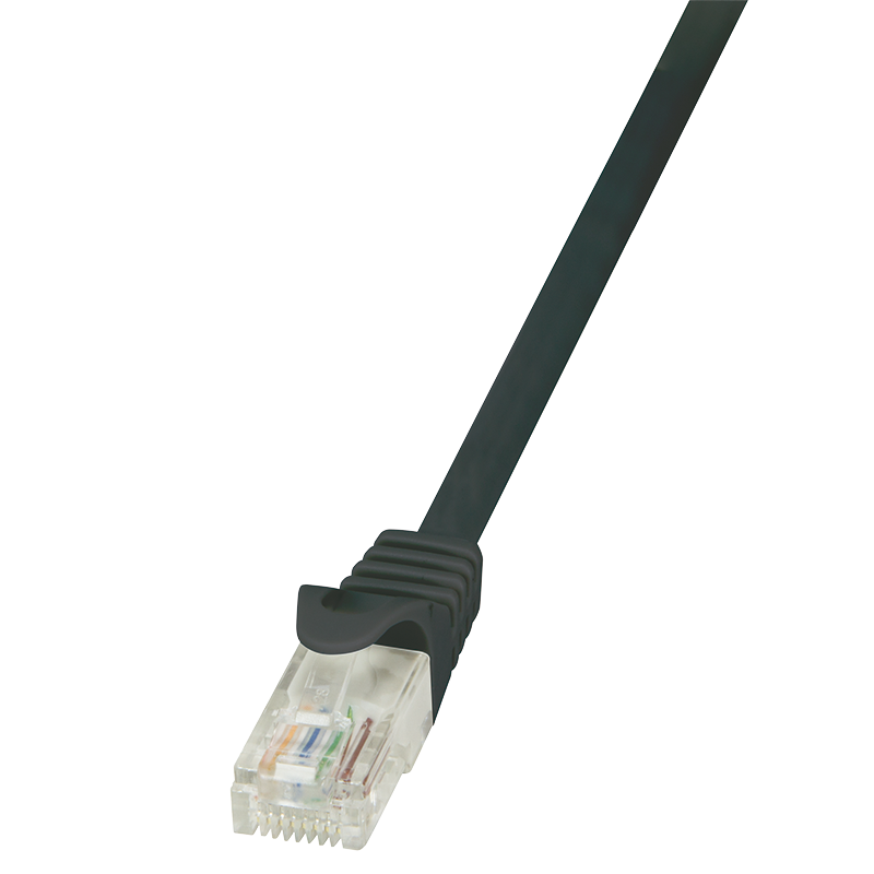 LogiLink Patchcord U/UTP czarny kat.5e PVC  2,0m.