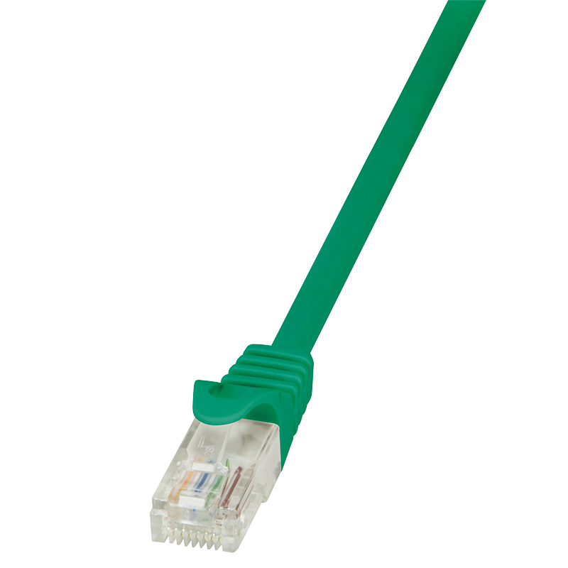 LogiLink Patchcord U/UTP zielony kat.6 PVC  1,0m.