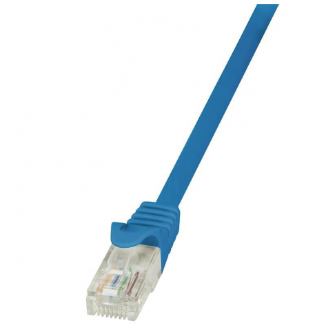 LogiLink Patchcord U/UTP niebieski kat.6 PVC  1,0m.