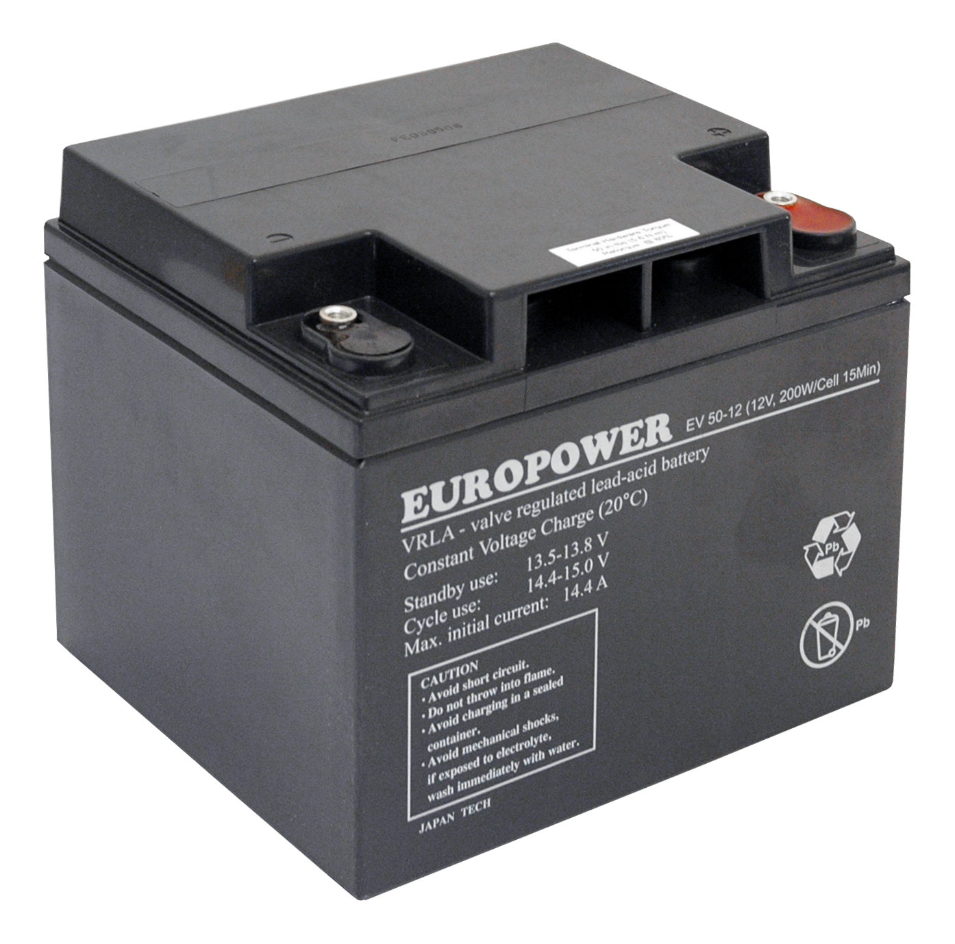 EUROPOWER Akumulator 12V EV 50Ah żywotność: 6-9 lat (o zwiększonej pojemności)