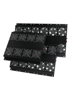 MIRSAN Wentylator z termostatem analogowym ( 12x wentylator ) czarny ( seria GTN/GTV/GTS )