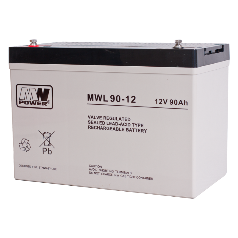 MW Power Akumulator 12V MWL 90Ah żywotność: 10-12 lat śruba M6