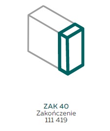 AKS Zielonka Zakończenie ZAK 40 (25/40, 40/40) białe