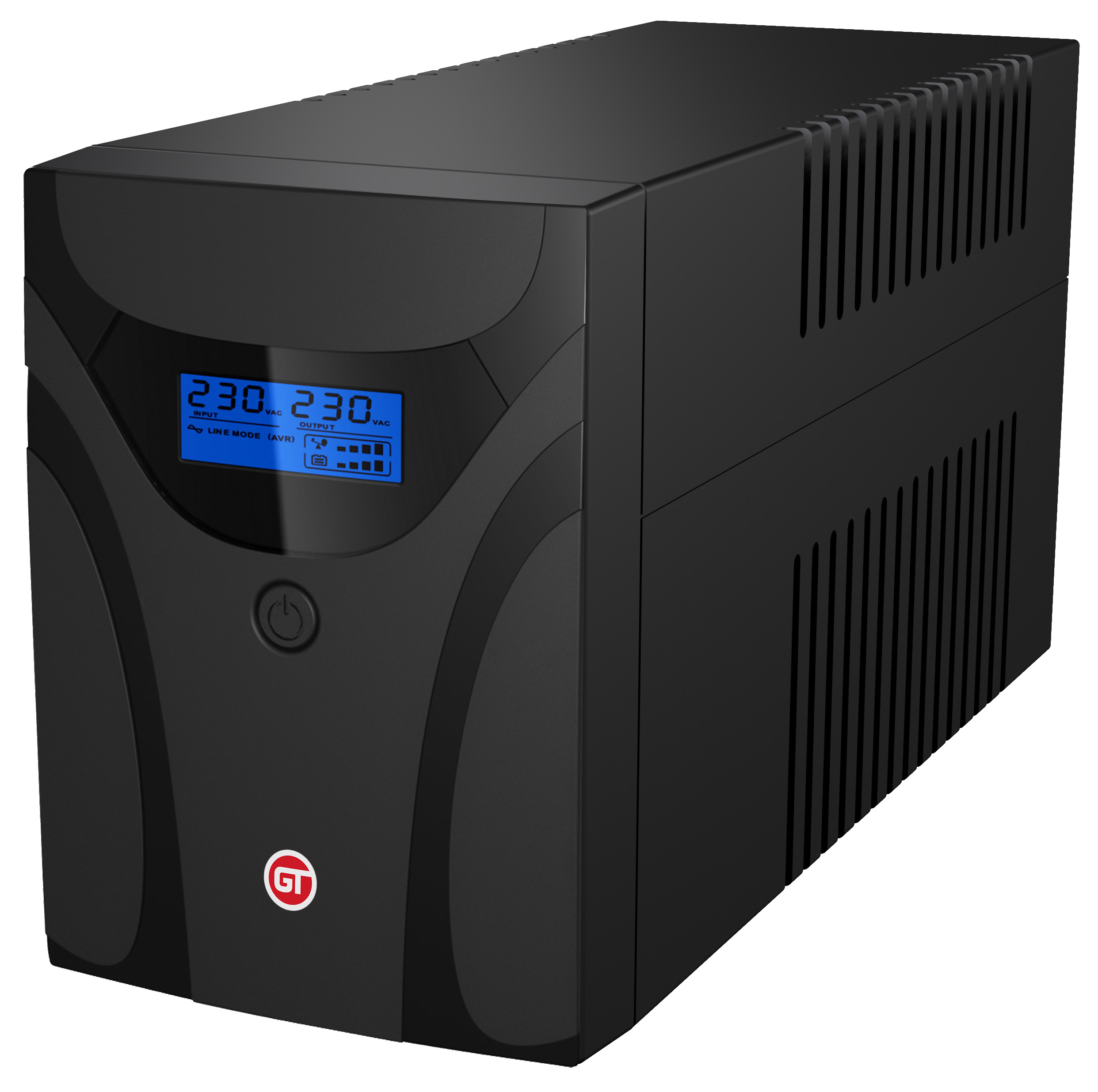 GT UPS POWERbox Tower; 1200VA/600W; Line-Interactive; 4xSCHUKO; 2x7Ah; LCD