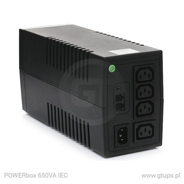 GT UPS POWERbox Tower; 850VA/480W; Line-Interactive; 4xIEC C13; 1x9Ah; LCD