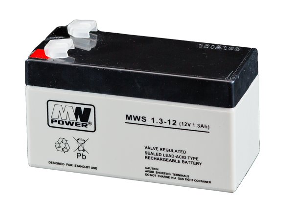 MW Power Akumulator 12V MWS 1,3Ah żywotność: 3-5 lat