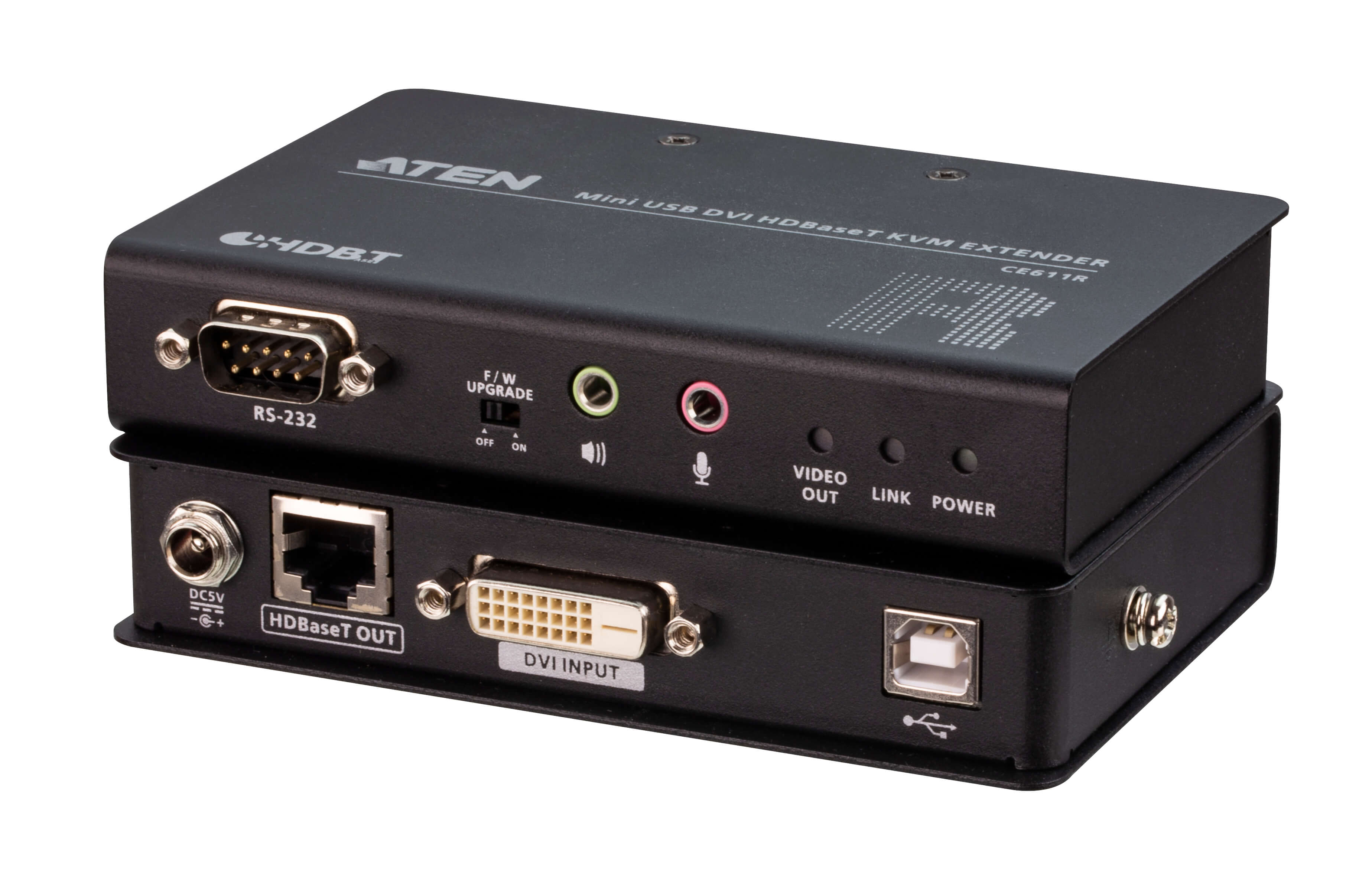 Aten Mini Przedłużacz KVM  USB DVI HDBaseT ™ (1920 x 1200 @ 100 m)