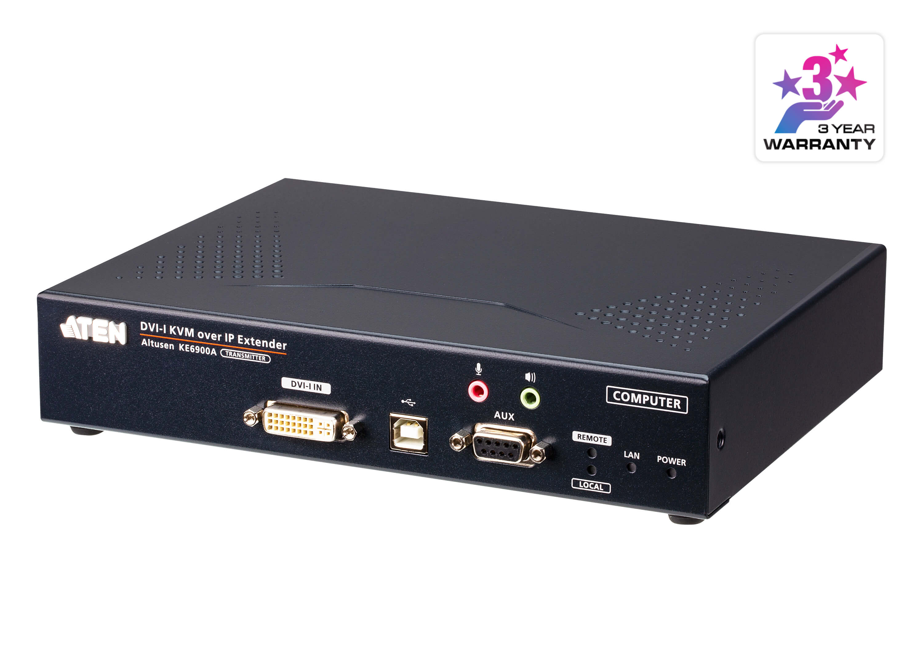 Aten Jednomonitorowy nadajnik ekstendera KVM over IP DVI-I