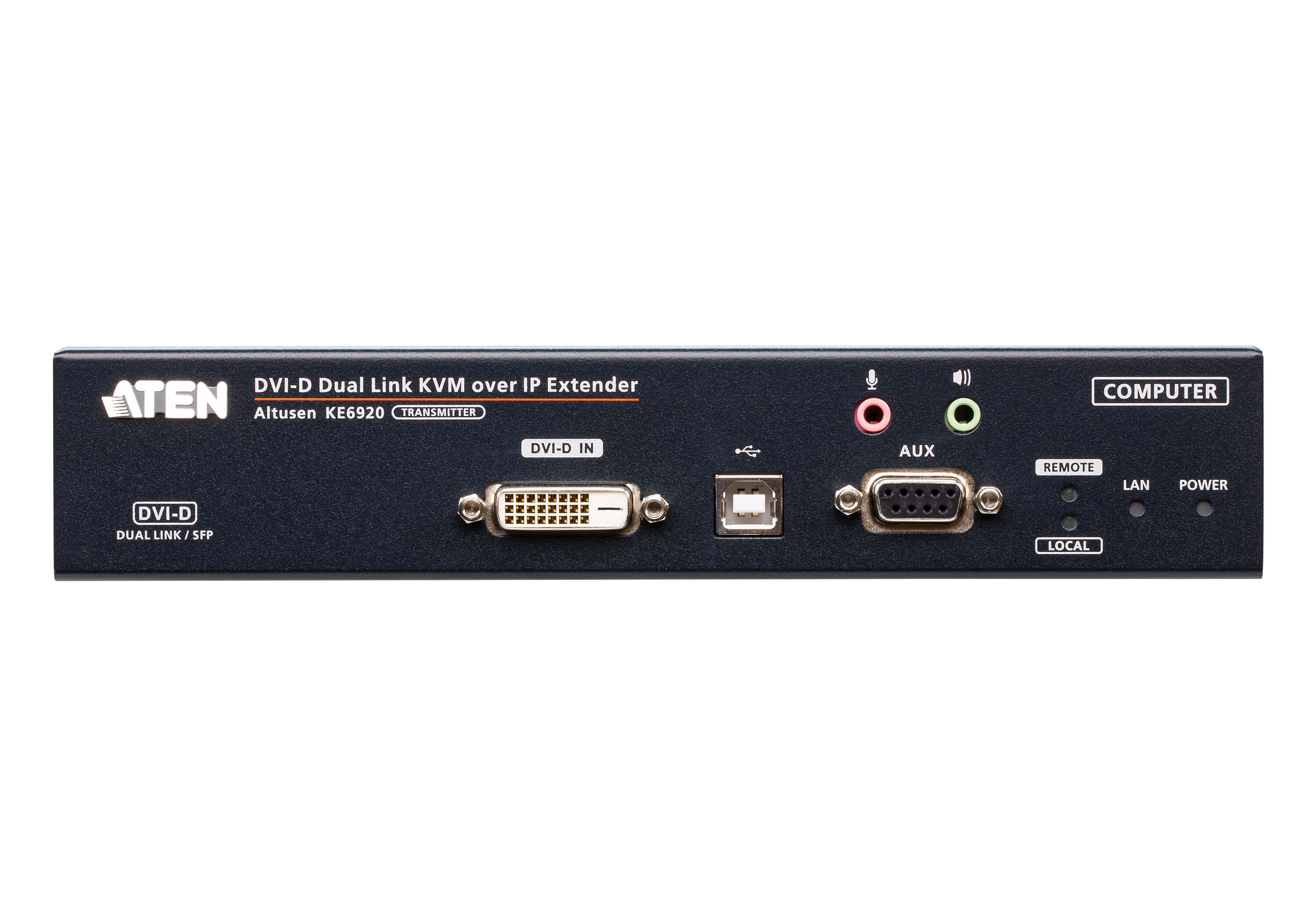 Aten Nadajnik KVM over IP 2K DVI-D Dual-Link z podwójnym SFP