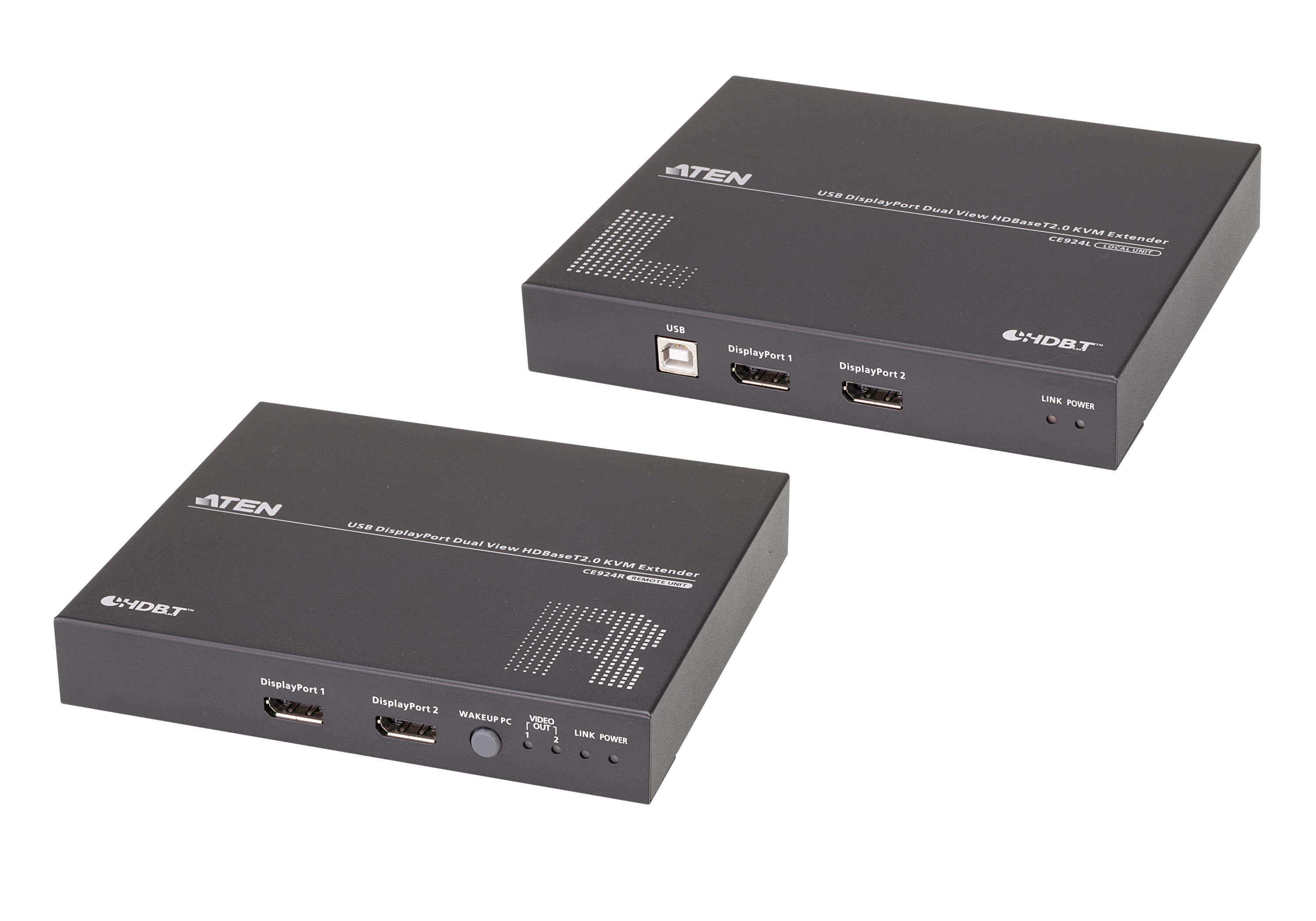 Aten Ekstender USB DisplayPort Dual View HDBaseT ™ 2.0 KVM 4K @ 100 m