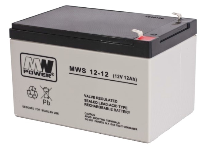 MW Power Akumulator 12V MWS 12Ah żywotność: 3-5 lat